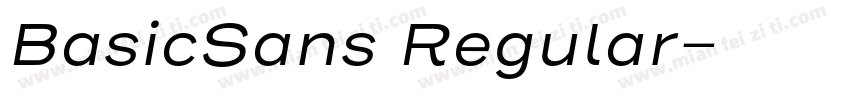 BasicSans Regular字体转换
